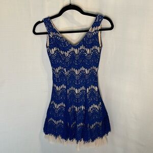 B. Darlin Fit and Flair Blue Dress Size 1/2